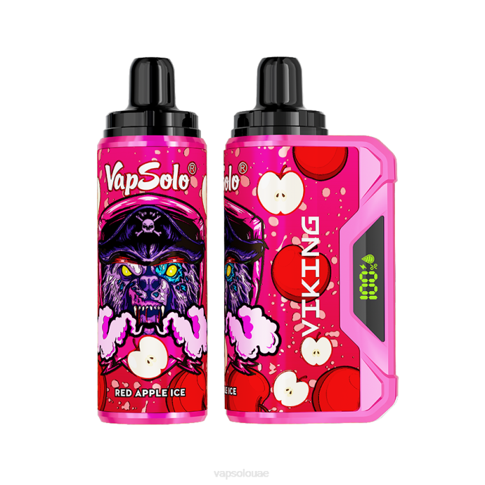 VapSolo VIKING vape القابل للتصرف | Vapsolo Disposable 6B4L42 ثلج التفاح الأحمر