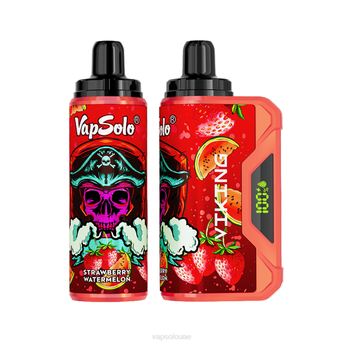 VapSolo VIKING vape القابل للتصرف | Vapsolo Flavours 6B4L46 الفراولة والبطيخ