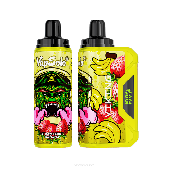 VapSolo VIKING vape القابل للتصرف | Vapsolo UAE 6B4L43 موز فراولة