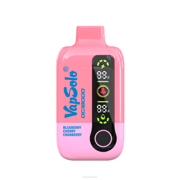 VapSolo DG18000 vape القابل للتصرف | Vapsolo Disposable 6B4L49 التوت البري الكرز